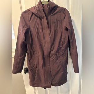 Lululemon rain jacket. LIKE NEW! Really pretty rich plum color in size 4